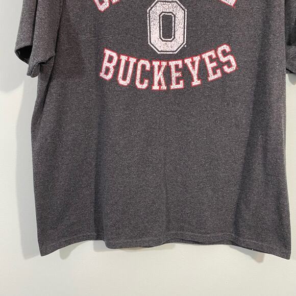 Champion Men's Grey Ohio State Buckeye Football Short Sleeve Tee Size XL - Picture 7 of 8